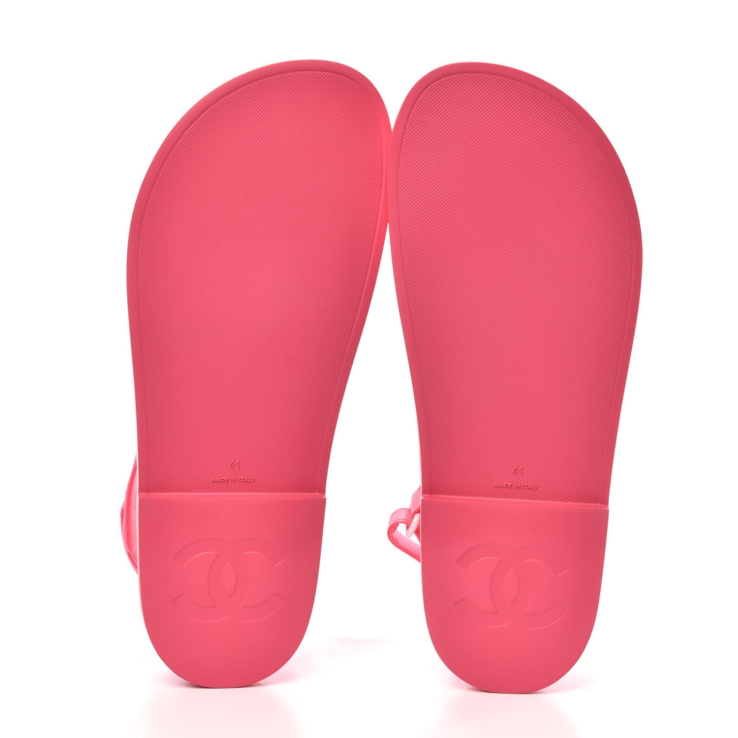 Chanel Rubber CC Dad Sandals 41 Pink 7 of 7