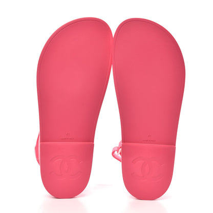 Chanel Rubber CC Dad Sandals 41 Pink 7 of 7