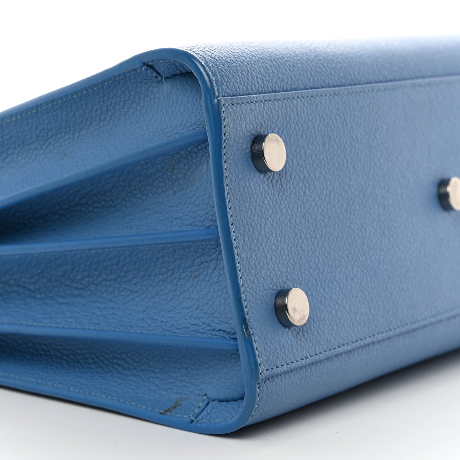 Saint Laurent Grained Calfskin Baby Sac De Jour Blue Clair 10 of 13
