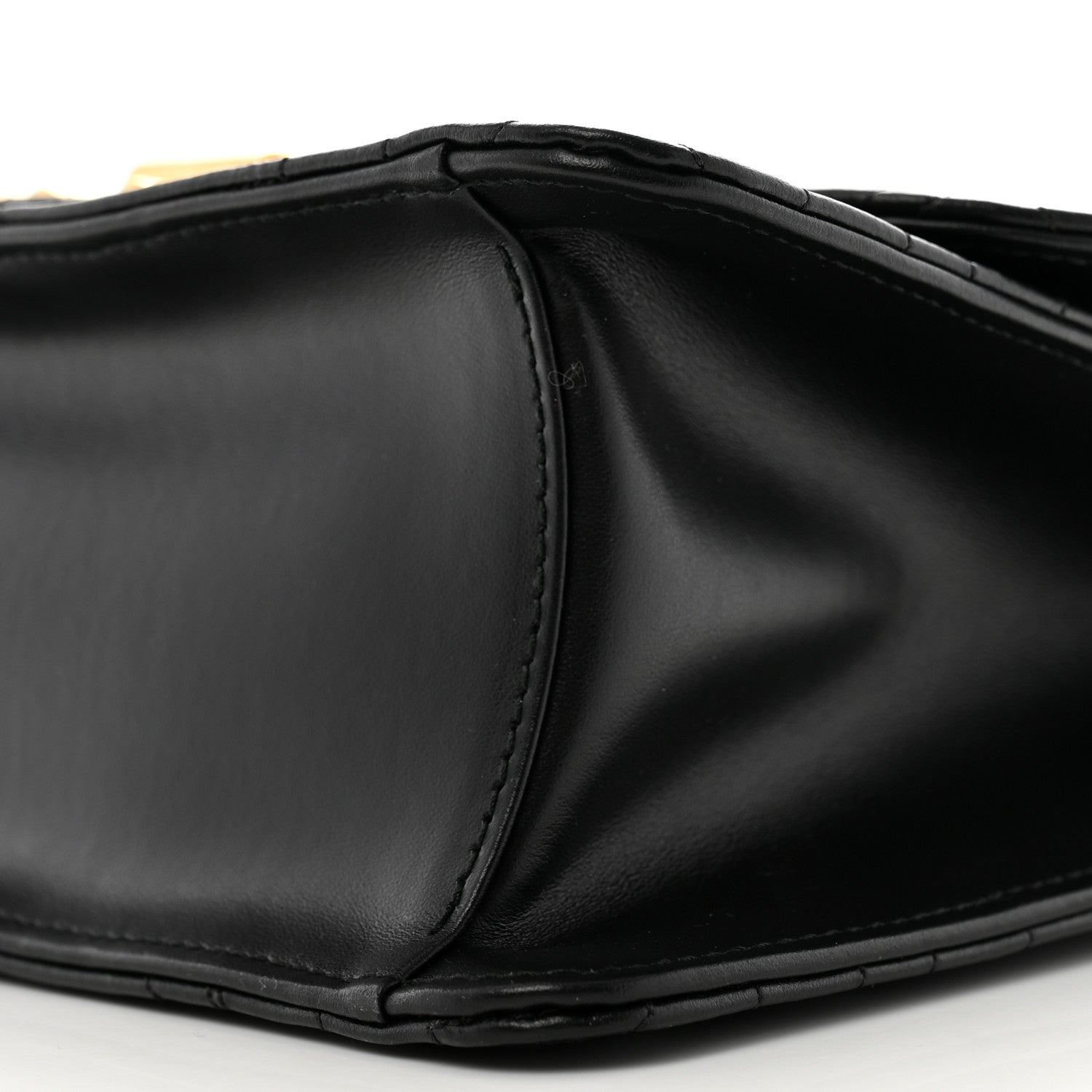 Salvatore Ferragamo Calfskin Quilted Gancini Flap Bag Black 10 of 11