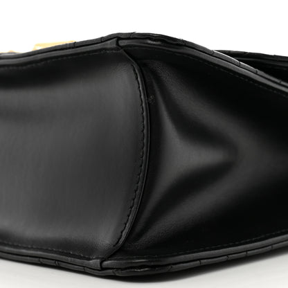 Salvatore Ferragamo Calfskin Quilted Gancini Flap Bag Black 10 of 11