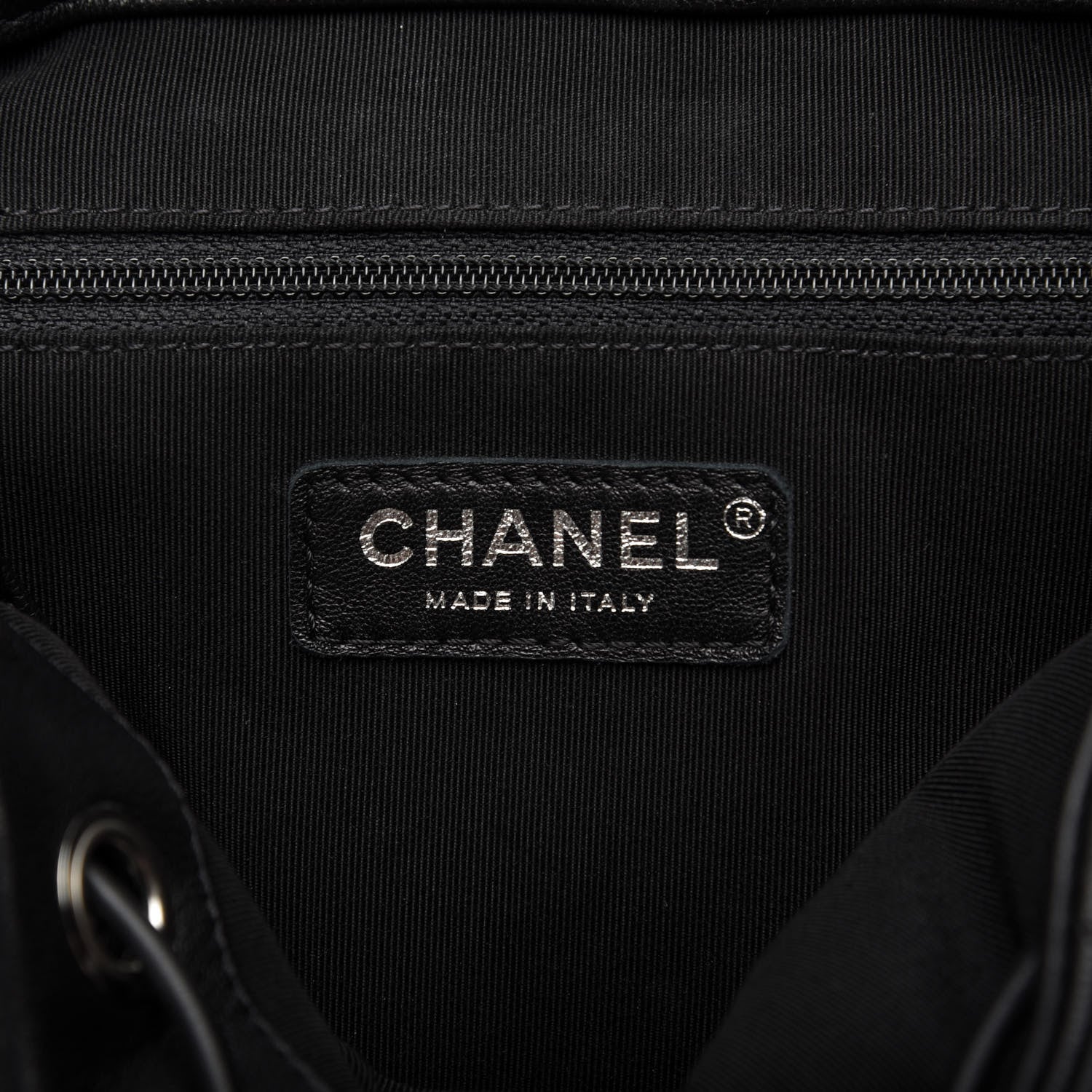 Chanel Lambskin Chevron Quilted Studded Stud Wars Backpack Black 7 of 9