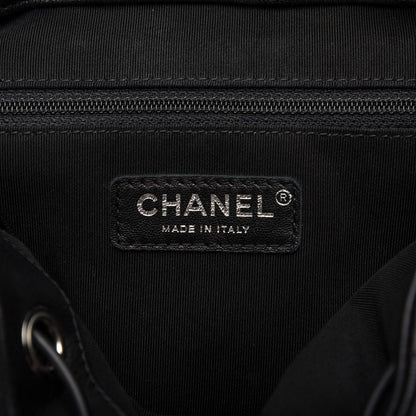 Chanel Lambskin Chevron Quilted Studded Stud Wars Backpack Black 7 of 9