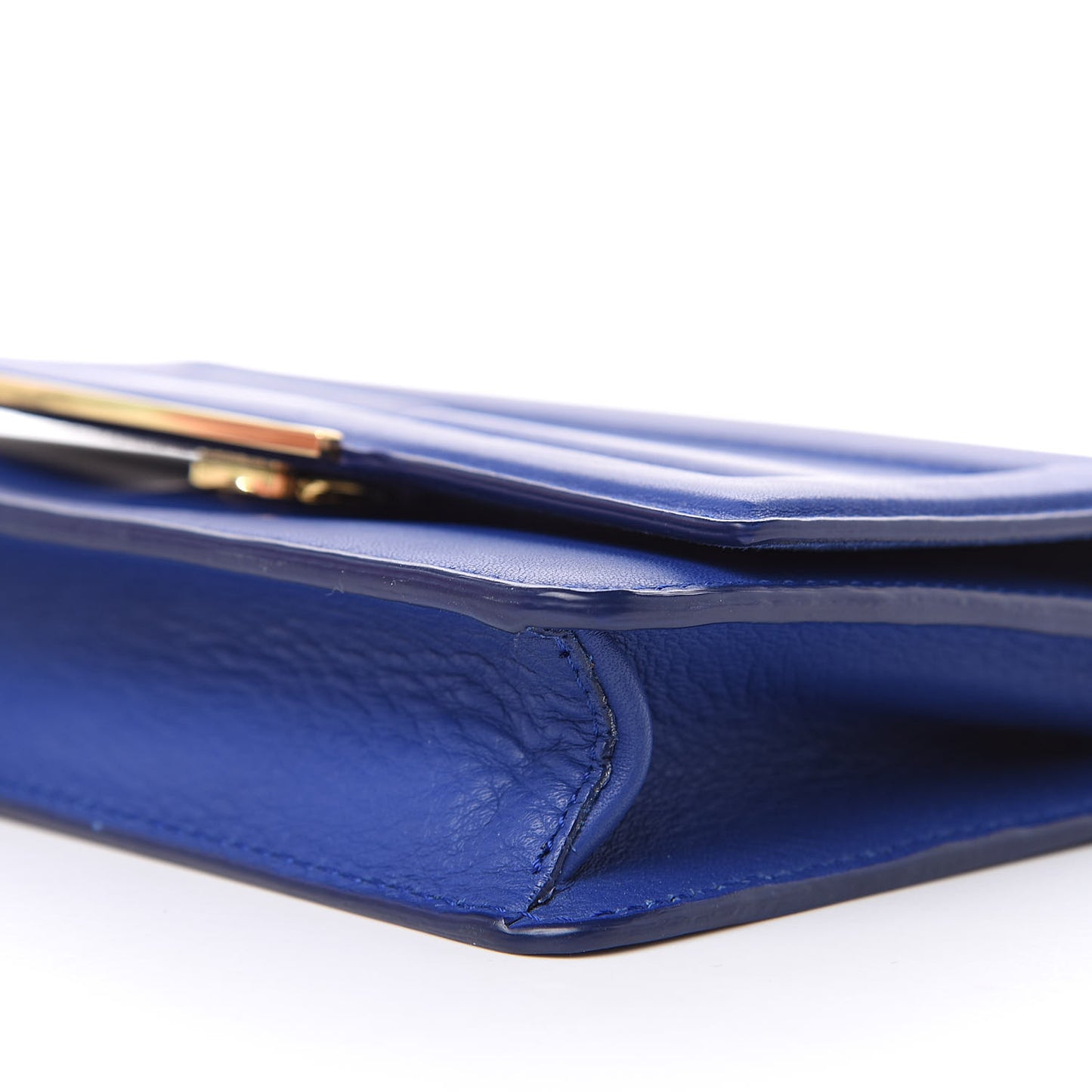 Vitello Flamingo Tube Wallet on Chain Blue Neon
