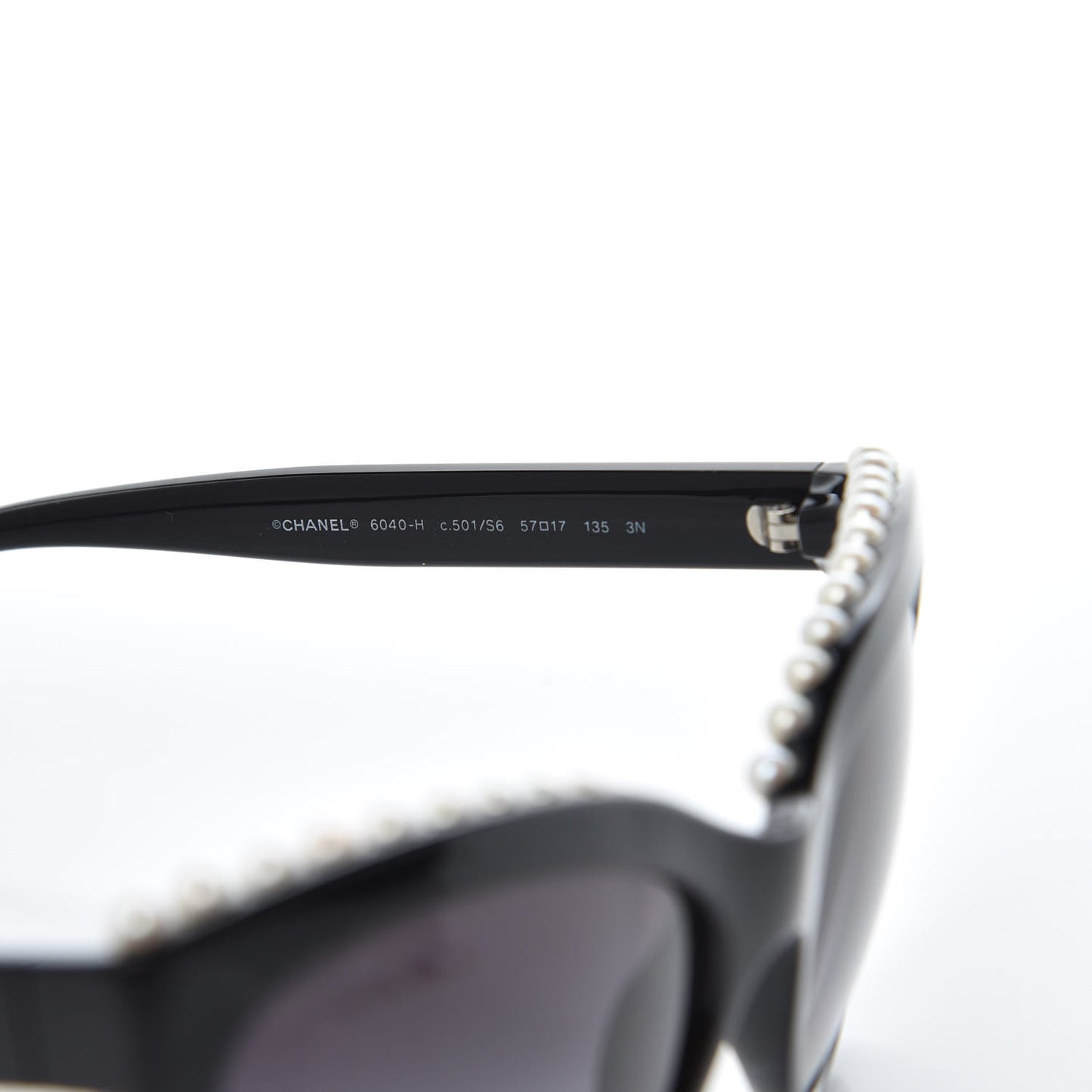 Freshwater Cultured Pearl Butterfly Sunglasses 6040-H Black