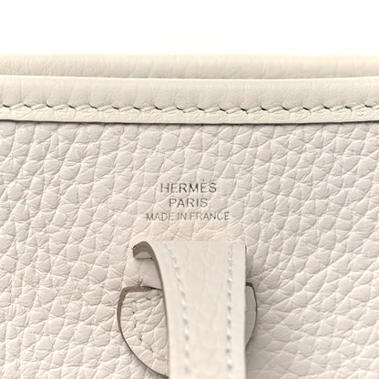 Hermes Taurillon Clemence Amazone Evelyne TPM New White 6 of 11