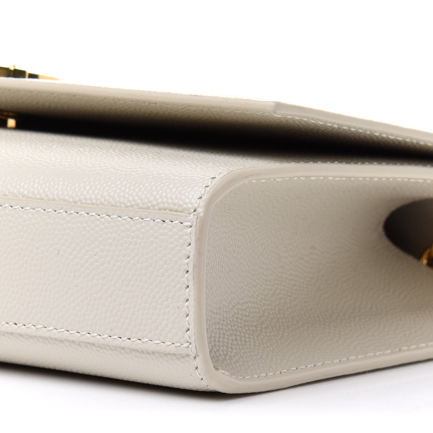 Saint Laurent Grain De Poudre Small Monogram Kate Satchel Crema Soft 10 of 12