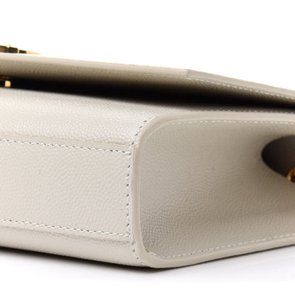 Saint Laurent Grain De Poudre Small Monogram Kate Satchel Crema Soft 10 of 12