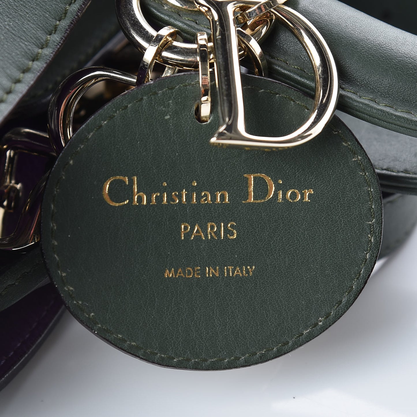 Calfskin Large Diorissimo Tote Dark Green