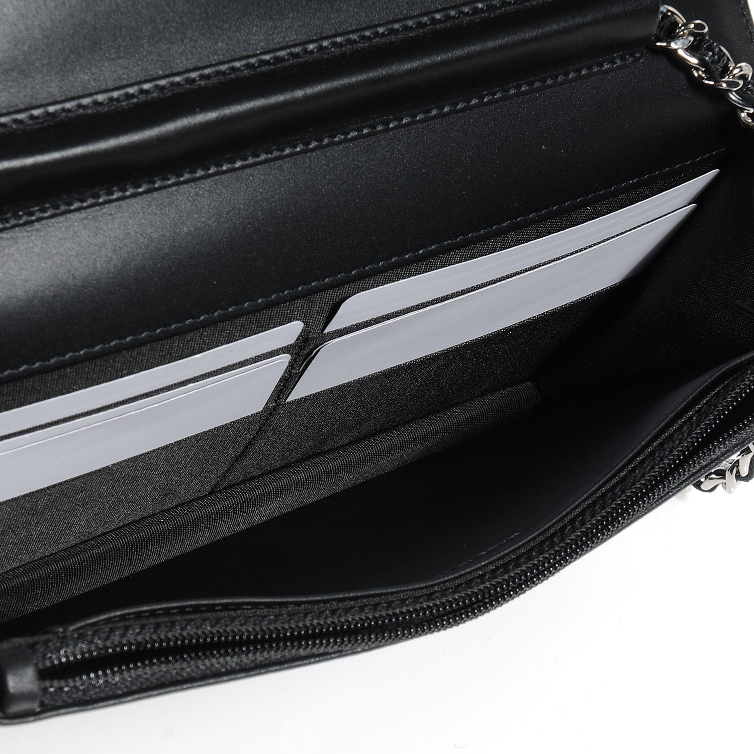 Chanel Caviar Wallet on Chain WOC Black 7 of 9