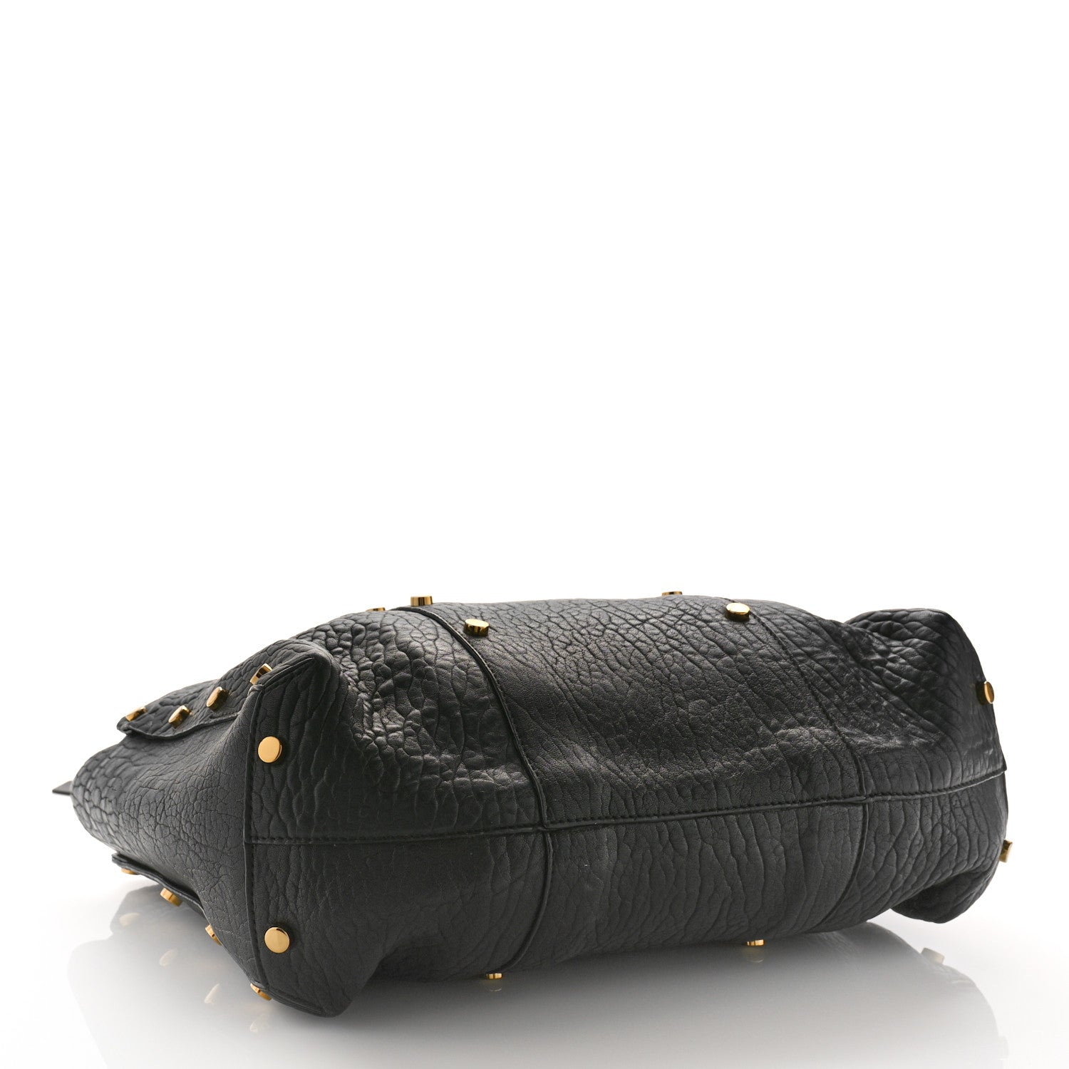 Jimmy Choo Grained Calfskin Studded Lockett Shopper Tote Black 4 of 9