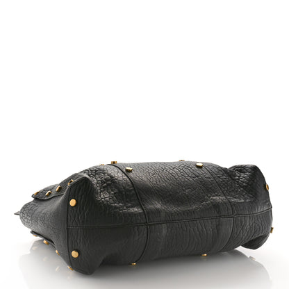 Jimmy Choo Grained Calfskin Studded Lockett Shopper Tote Black 4 of 9
