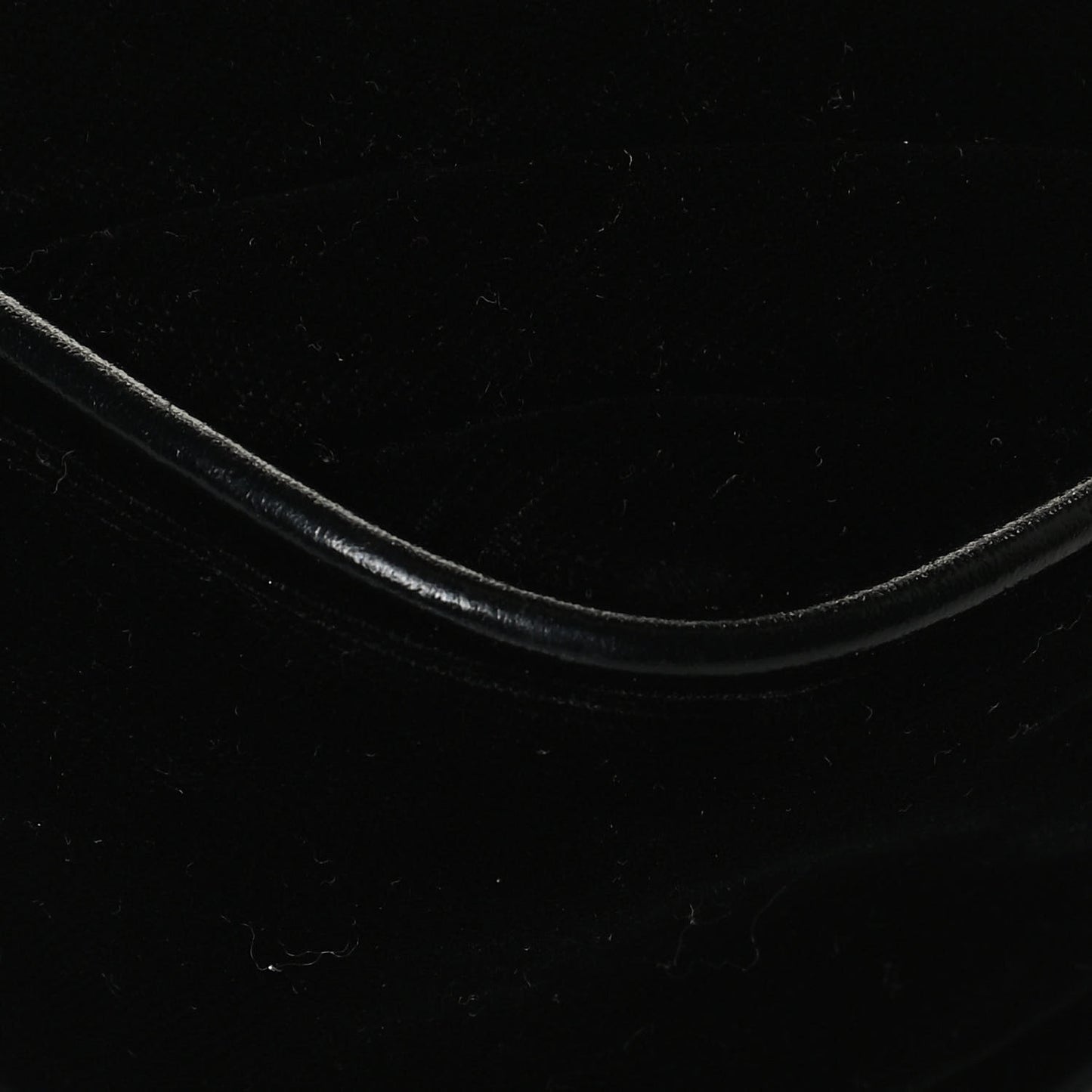 Velour Matelasse Monogram Lou Belt Bag Black