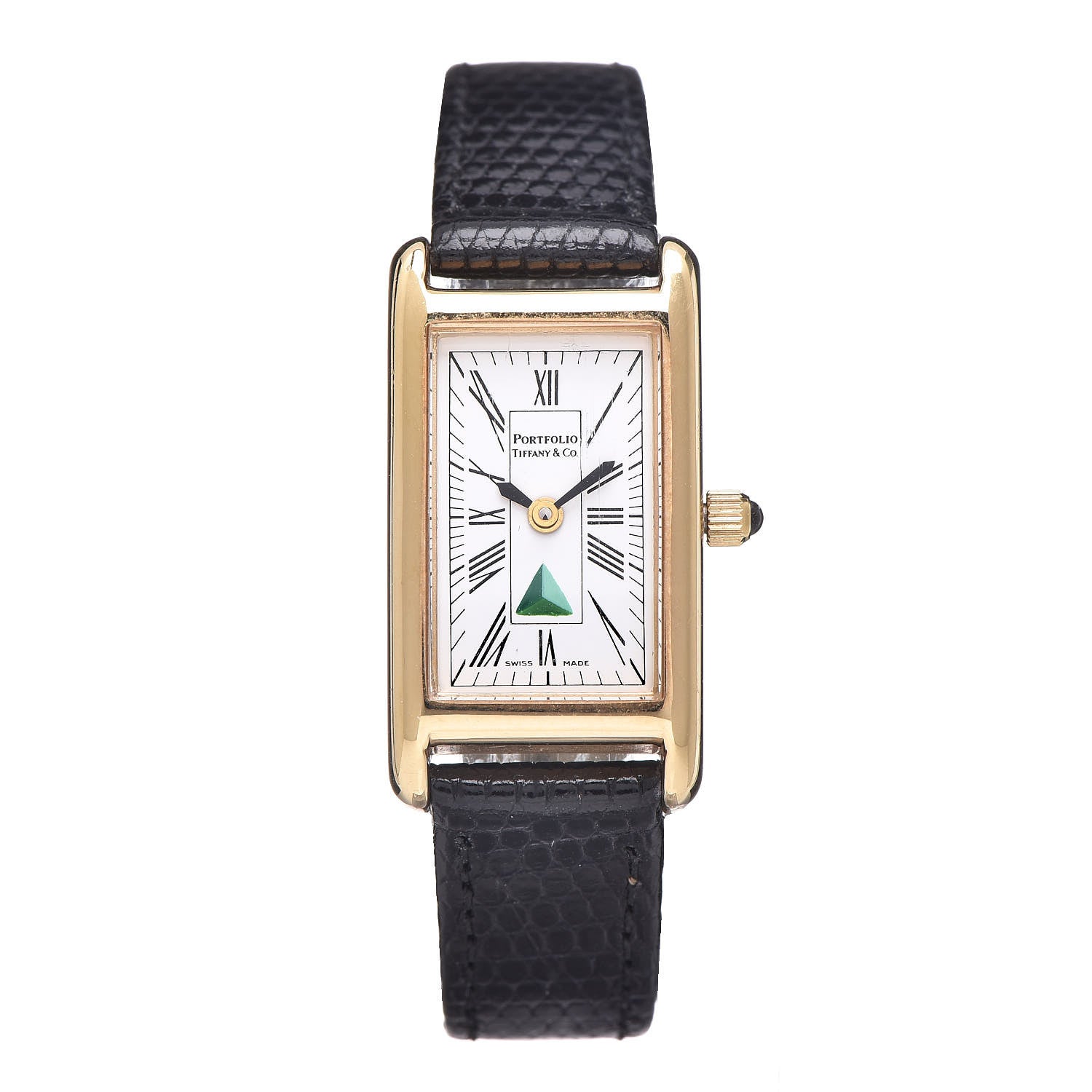 Tiffany Stainless Steel Lizard 16mm Portfolio Quartz Watch 1 of 8