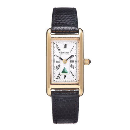 Tiffany Stainless Steel Lizard 16mm Portfolio Quartz Watch 1 of 8