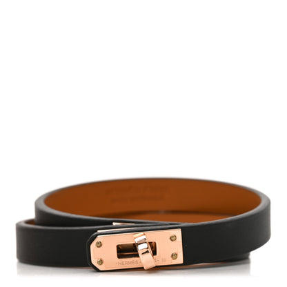 Hermes Swift Mini Kelly Double Tour Bracelet T2 Black 1 of 7