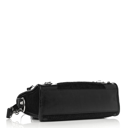 Balenciaga Pony Hair Silver Classic Hardware Mini City Black 6 of 15