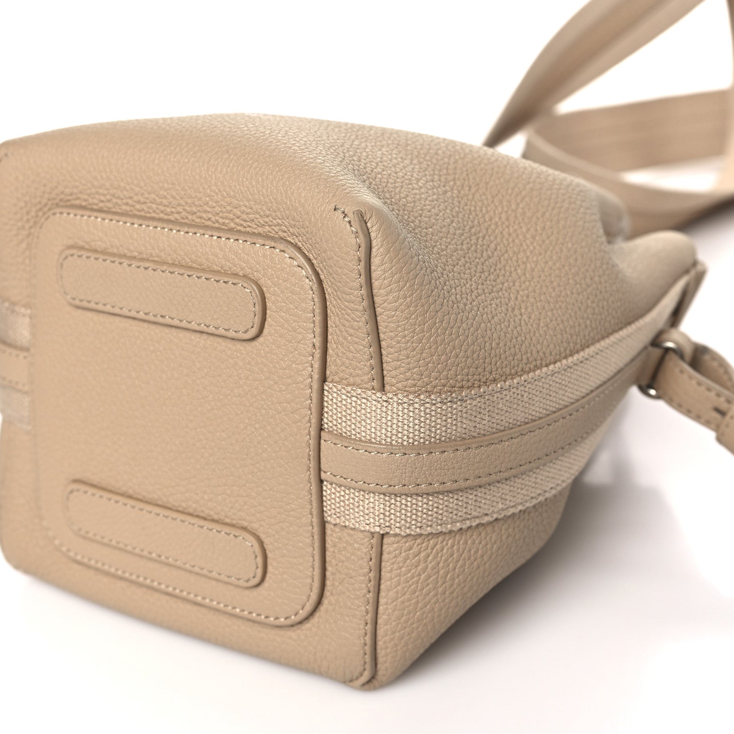 Loro Piana Grained Calfskin Micro Bale Bag Light Mastic 9 of 9