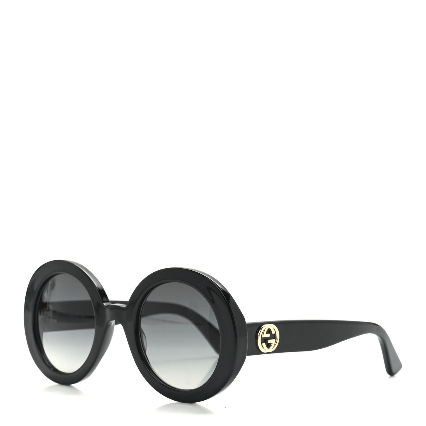 Acetate Round GG Sunglasses GG0319S Black