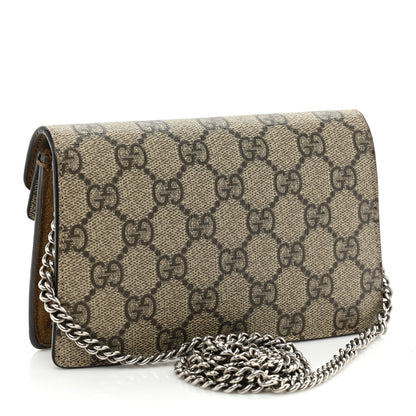 Gucci GG Supreme Monogram Super Mini Dionysus Shoulder Bag Taupe 3 of 17