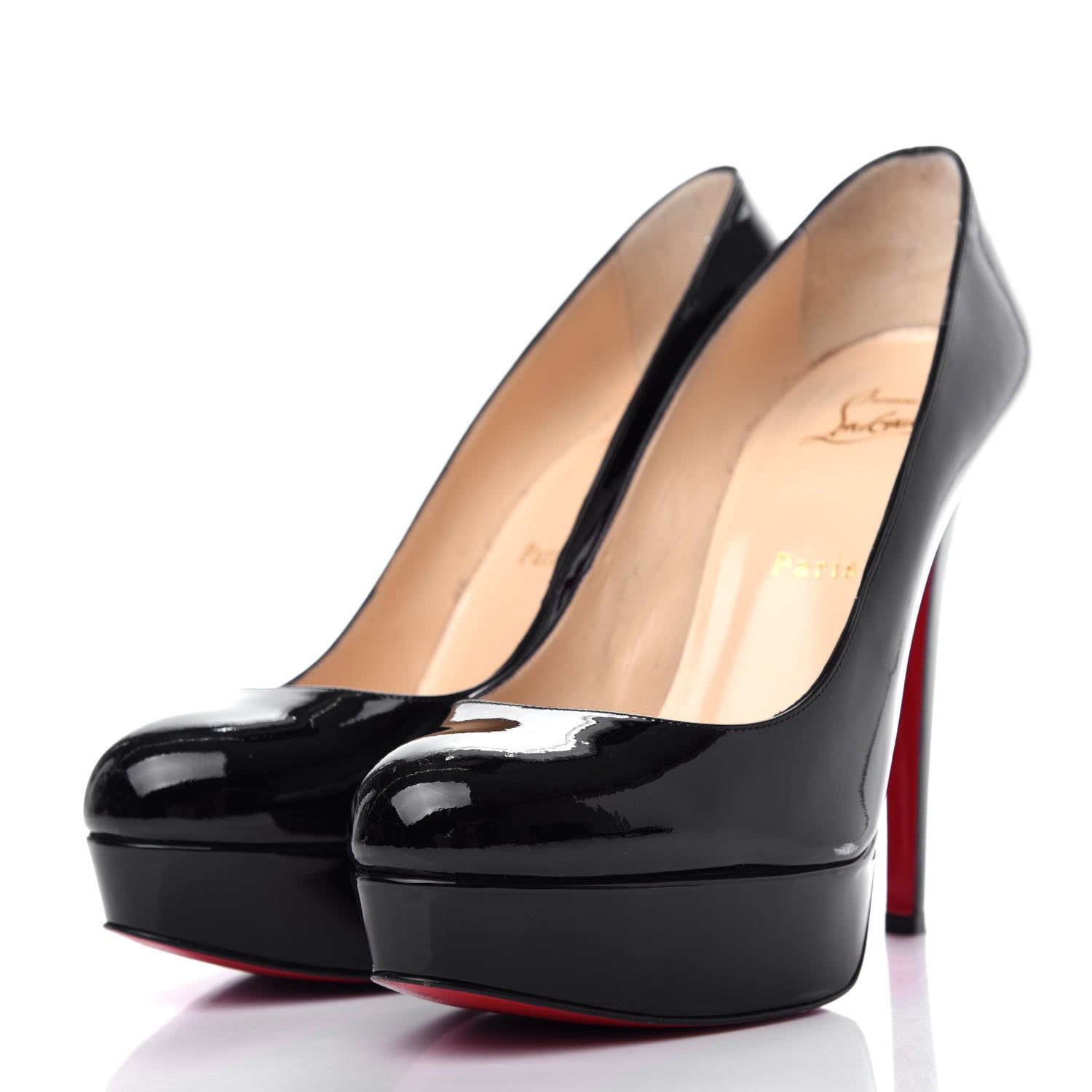 Christian Louboutin Patent Dirditta 130 Platform Pumps 38.5 Black 3 of 10