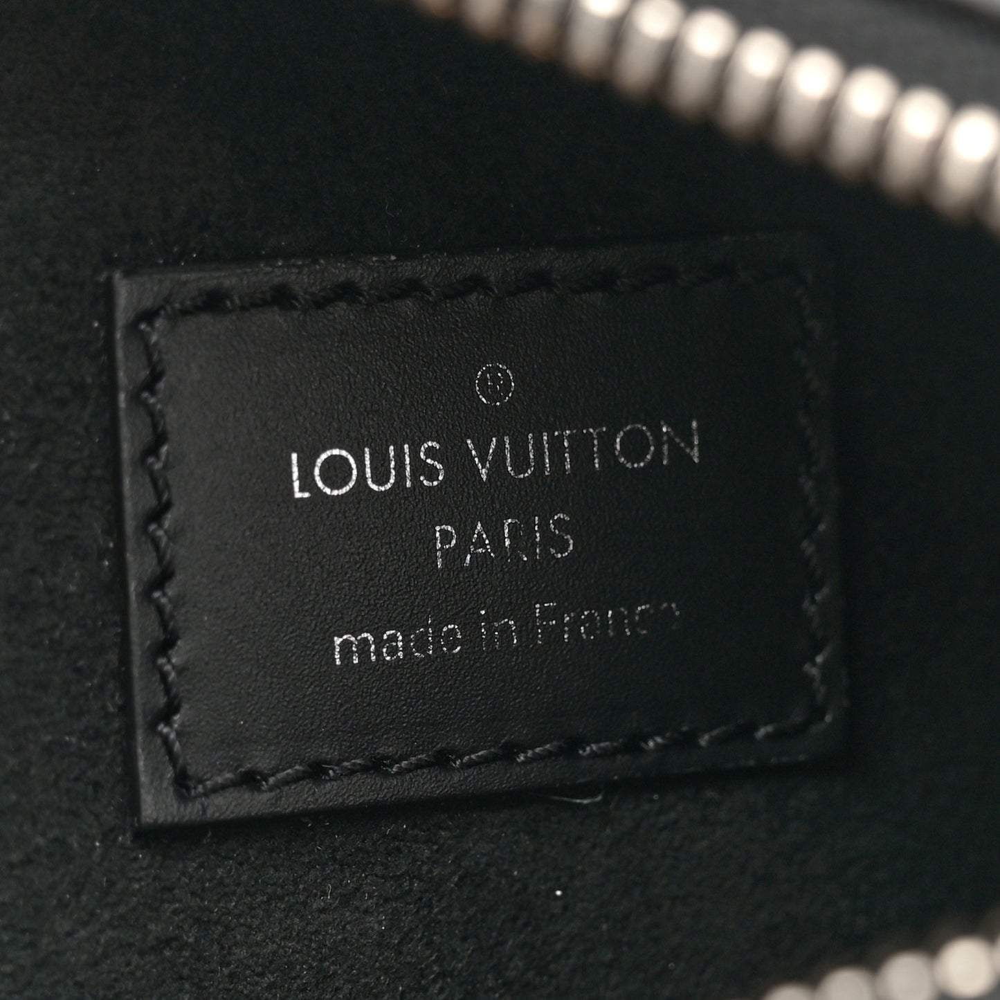 Calfskin Debossed Monogram Side Trunk Black