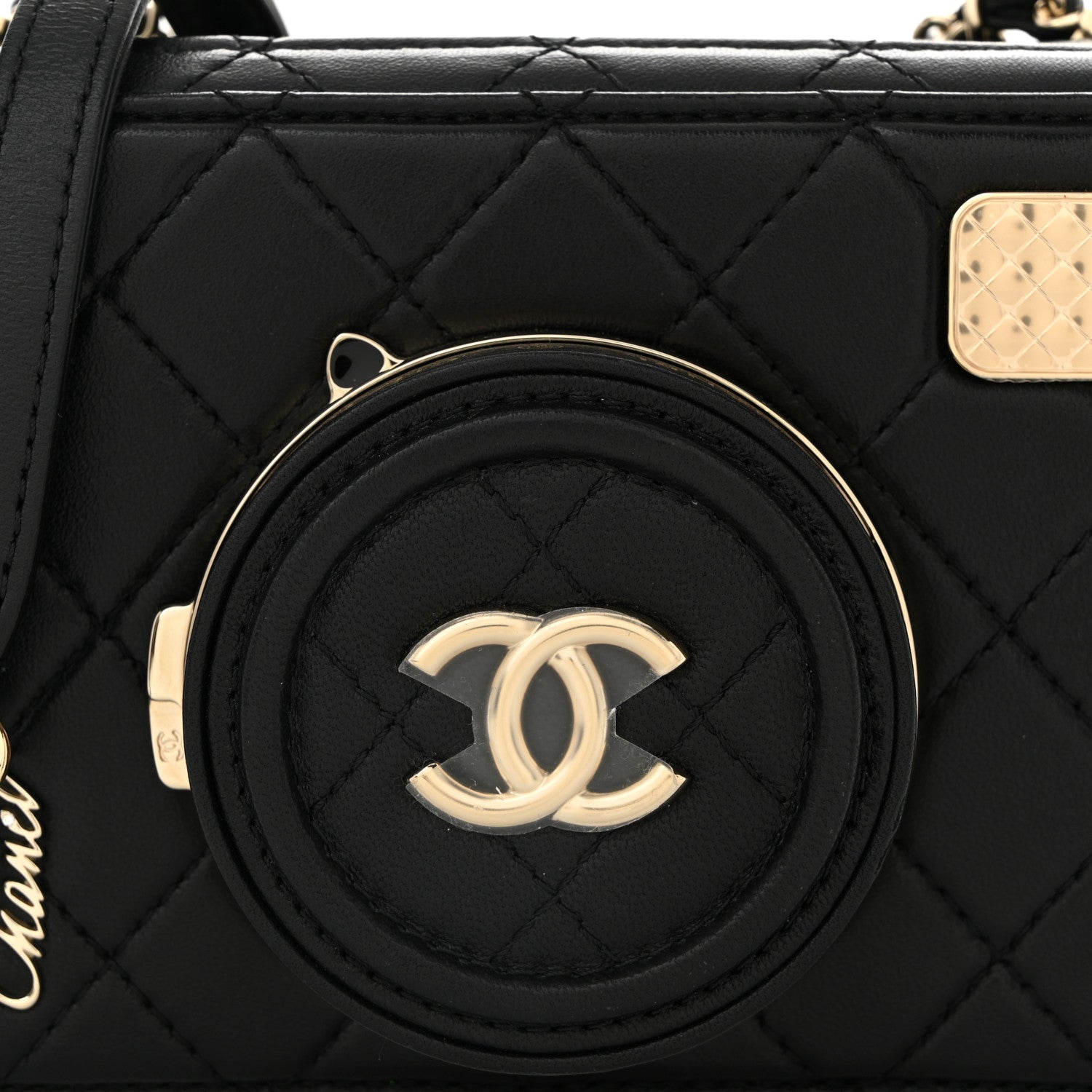Chanel Lambskin Quilted Coco Click Bag Black 8 of 10