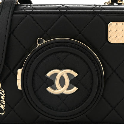 Chanel Lambskin Quilted Coco Click Bag Black 8 of 10