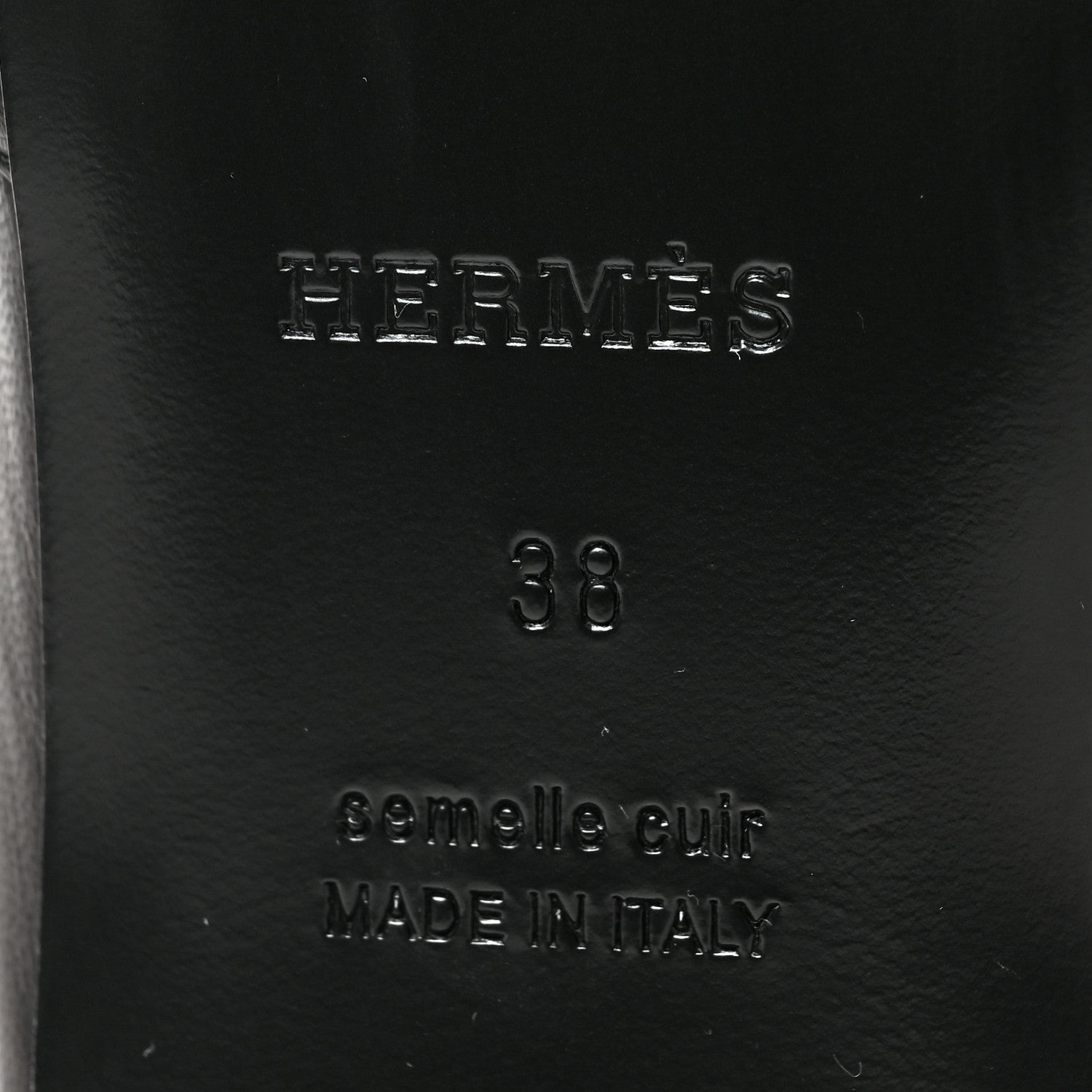 Hermes Goatskin Oz Mules 38 Black 6 of 8