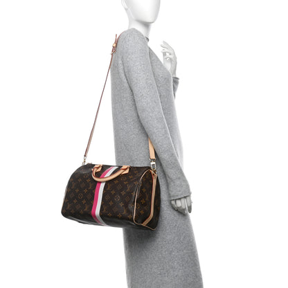 Louis Vuitton Monogram My LV Heritage Speedy Bandouliere 30 Fuchsia White 2 of 9