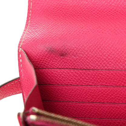 Hermes Epsom Kelly Longue Wallet Rose Tyrien 13 of 21