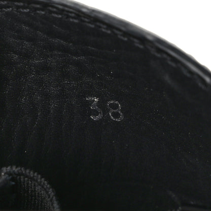 Prada Spazzolato Triangle Logo Monolith Pointy 55mm Loafers 38 Black 9 of 9