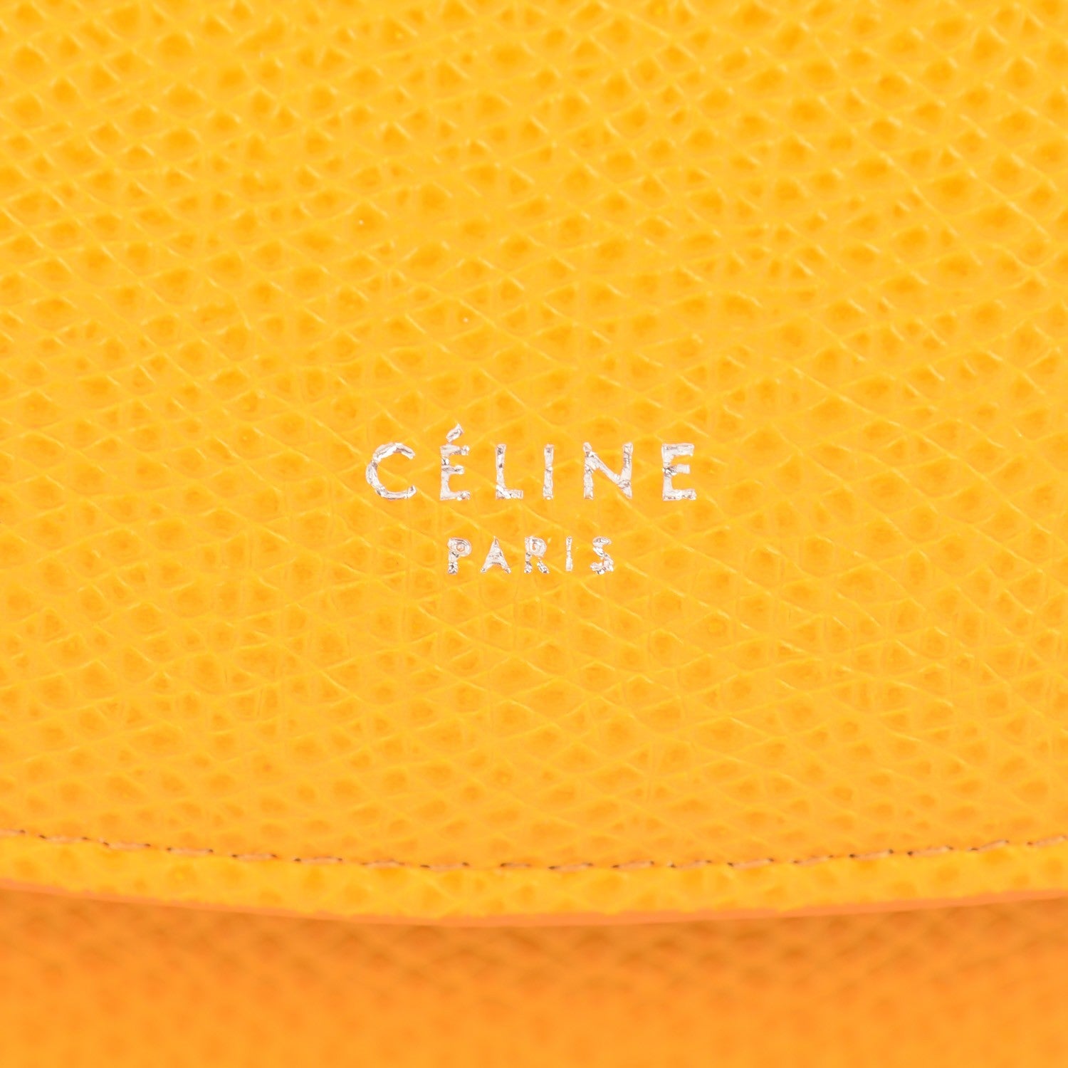 Celine Grained Calfskin Trotteur Messenger Saffron 11 of 11