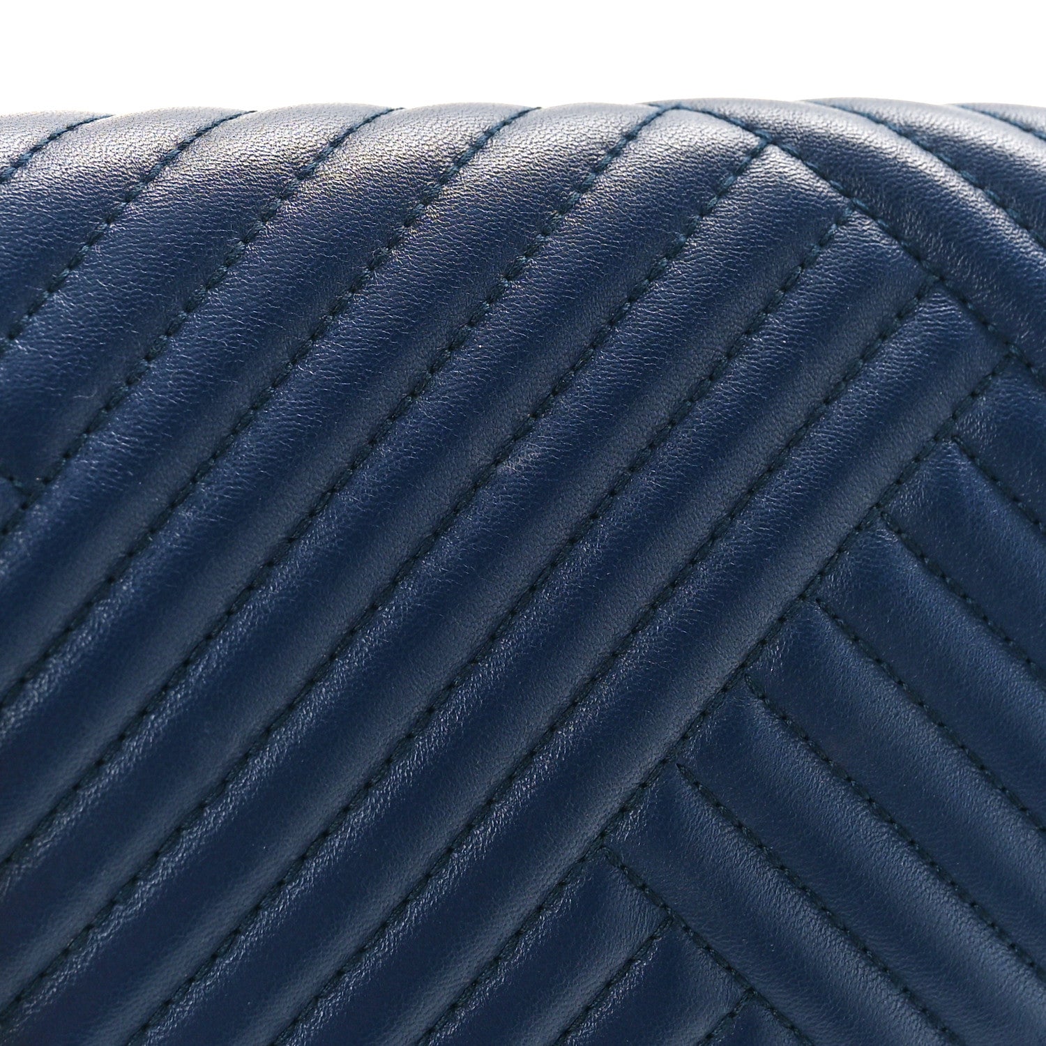 Chanel Lambskin Quilted Large CC Crossing Flap Navy 11 of 15