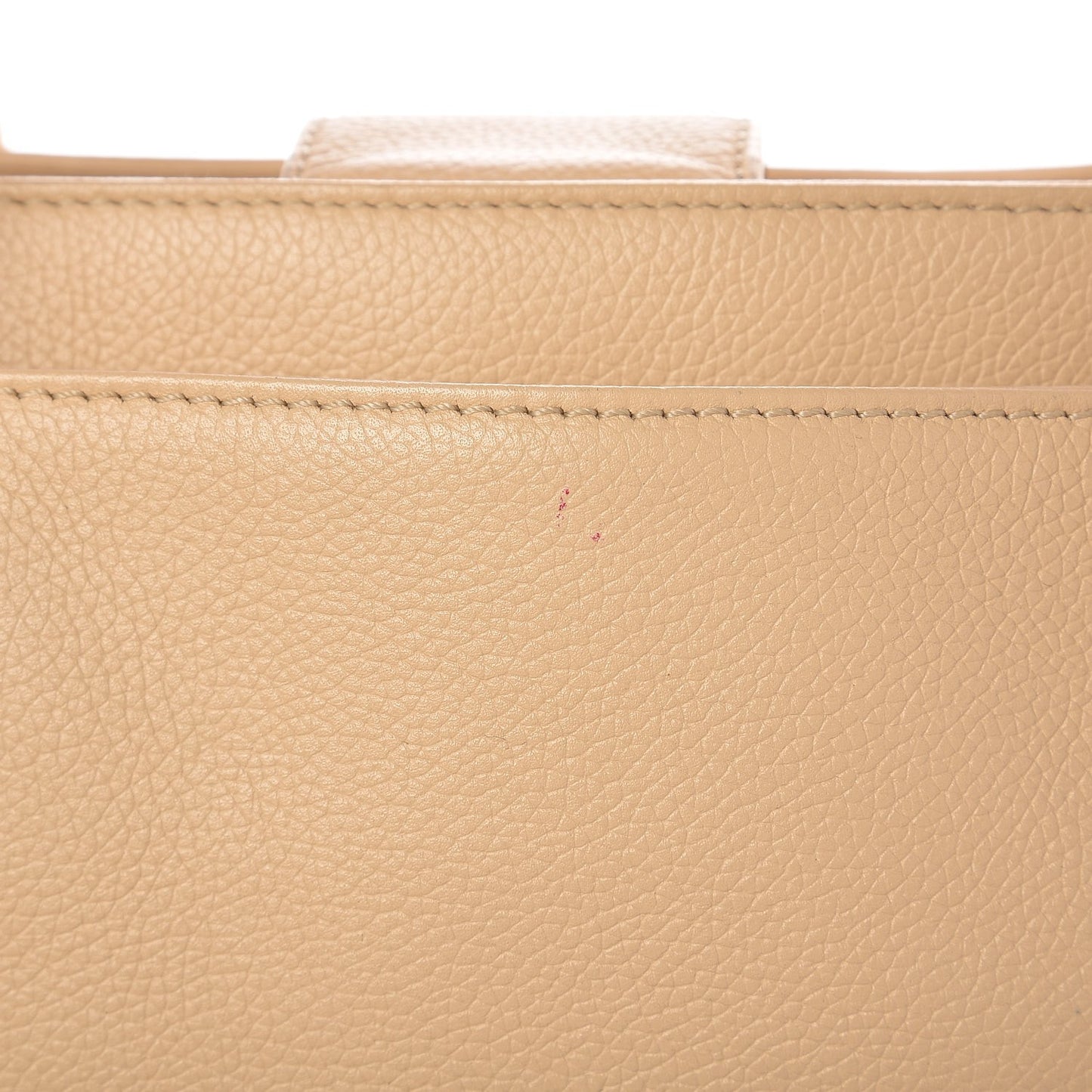 Calfskin Cerf Executive Shopper Tote Light Beige