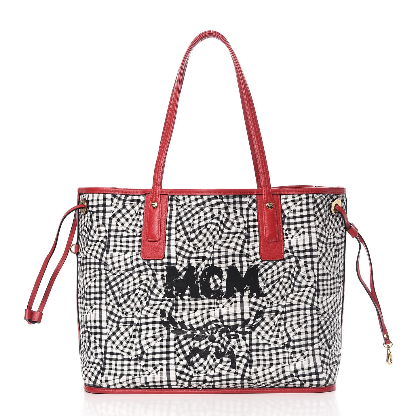 Visetos Medium Liz Reversible Shopper Tote Ruby Red