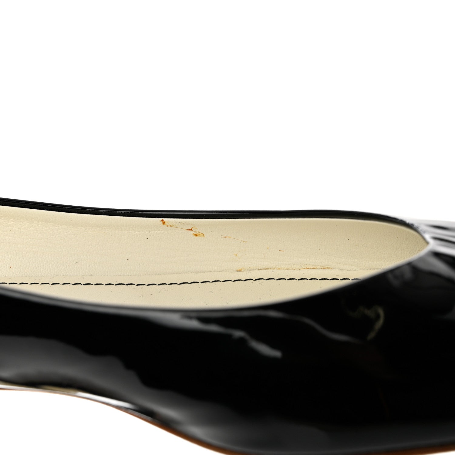 Chanel Patent Mirrored Peep Toe Flats 40 Black 8 of 8