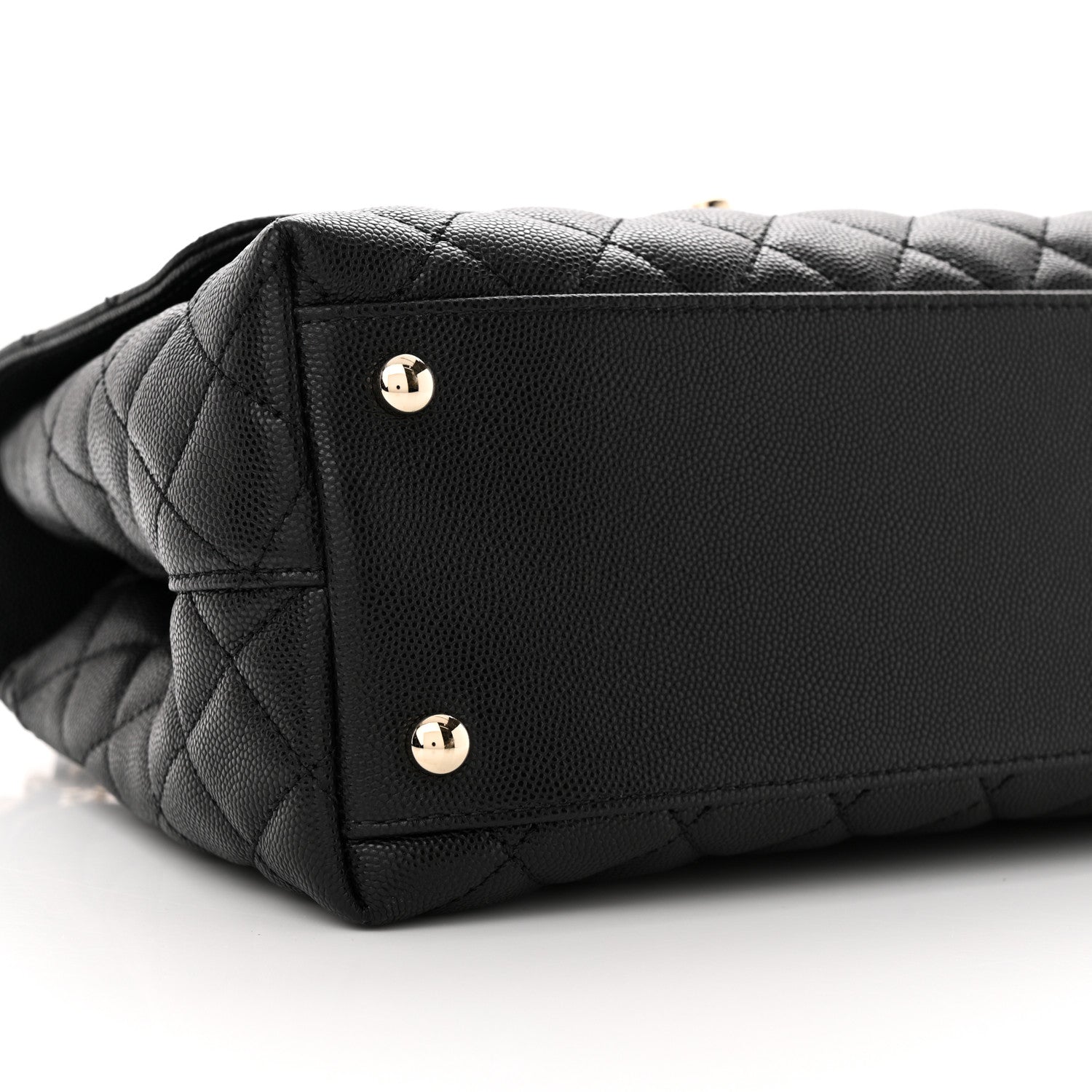 Chanel Caviar Quilted Small Coco Handle Flap Black 9 of 10