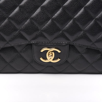Chanel Caviar Quilted Maxi Double Flap Black 9 of 9