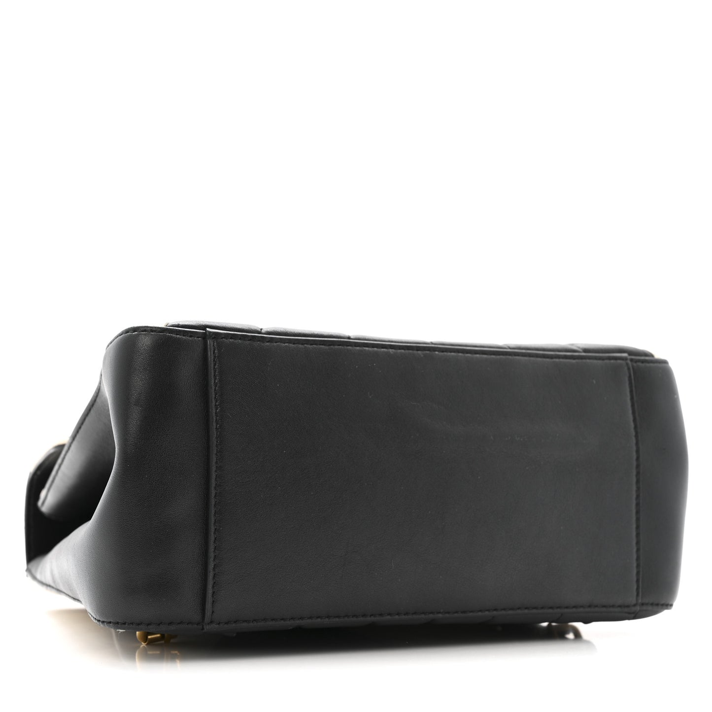 Calfskin Bamboo Trapuntata Queen Margaret Backpack Mystic White Black