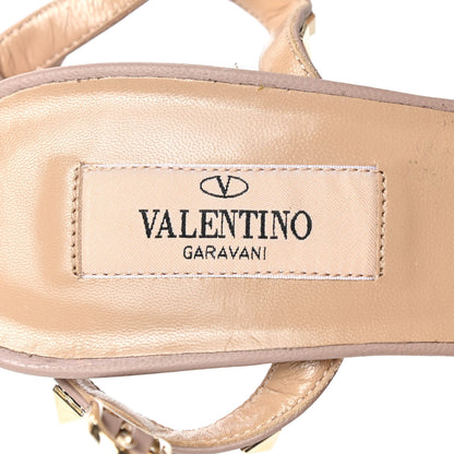 Valentino Garavani Patent Nappa Rockstud Ankle Strap 65mm Pumps 37.5 Rosso Valentino Poudre 7 of 8