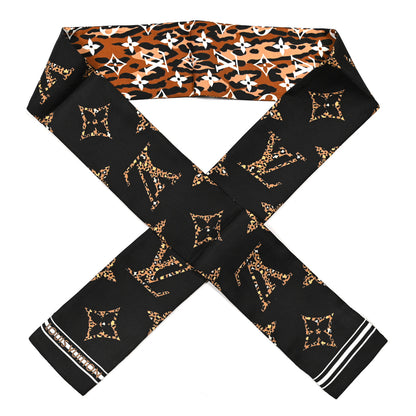 Louis Vuitton Silk Monogram Giant Jungle Bandeau Black 1 of 4