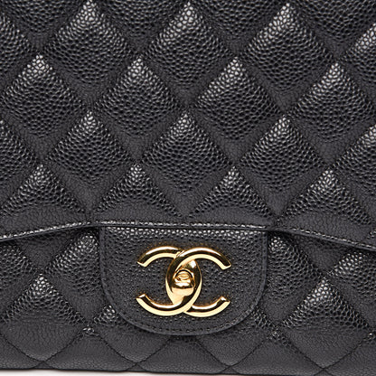 Chanel Caviar Quilted Maxi Double Flap Black 8 of 17