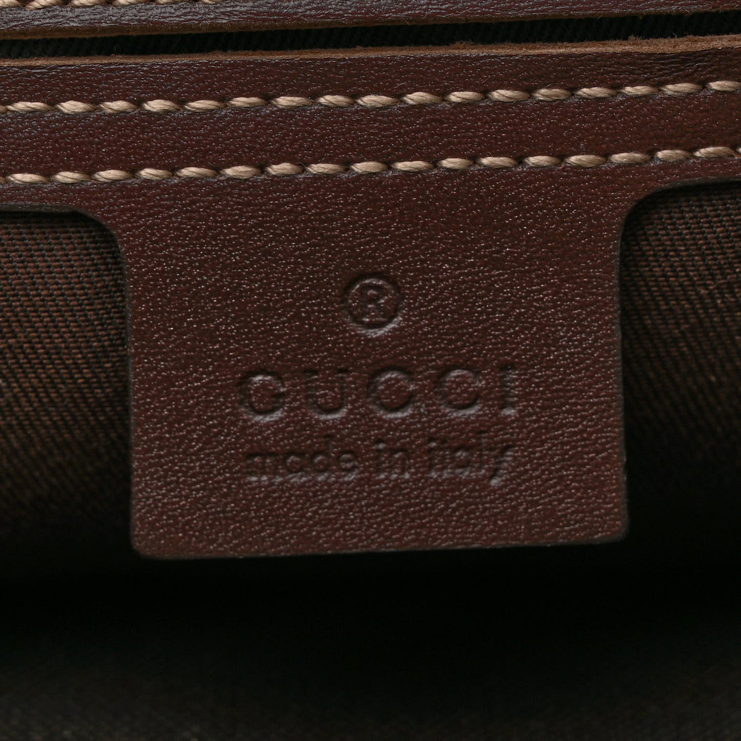 GG Supreme Monogram Belt Bag Dark Brown