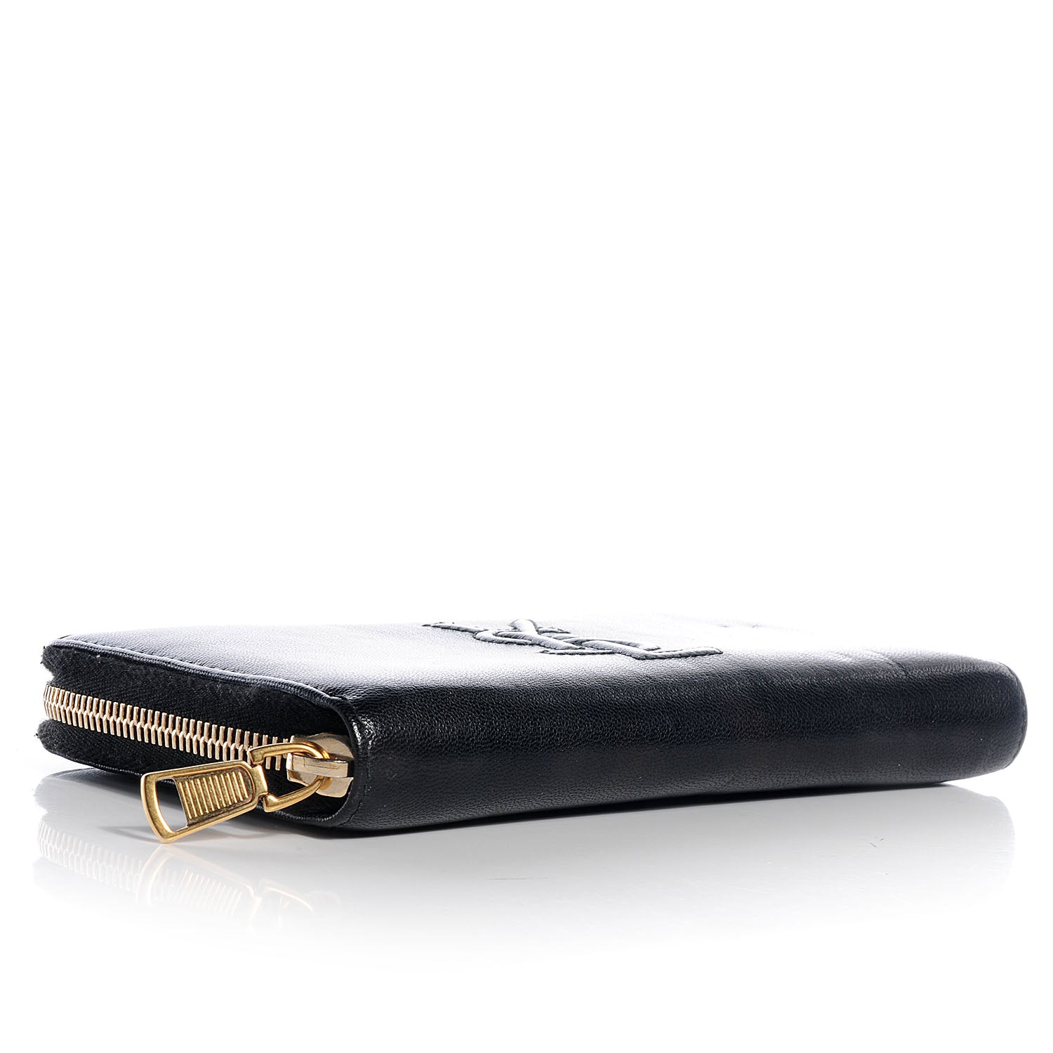 Saint Laurent Chevre Belle De Jour Zip Around Wallet Black 4 of 8