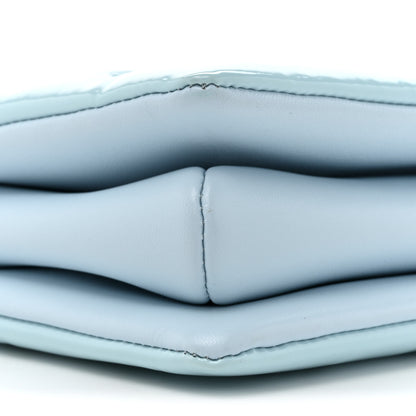 Louis Vuitton Patent Embossed Monogram Coussin PM Sky Blue 10 of 12