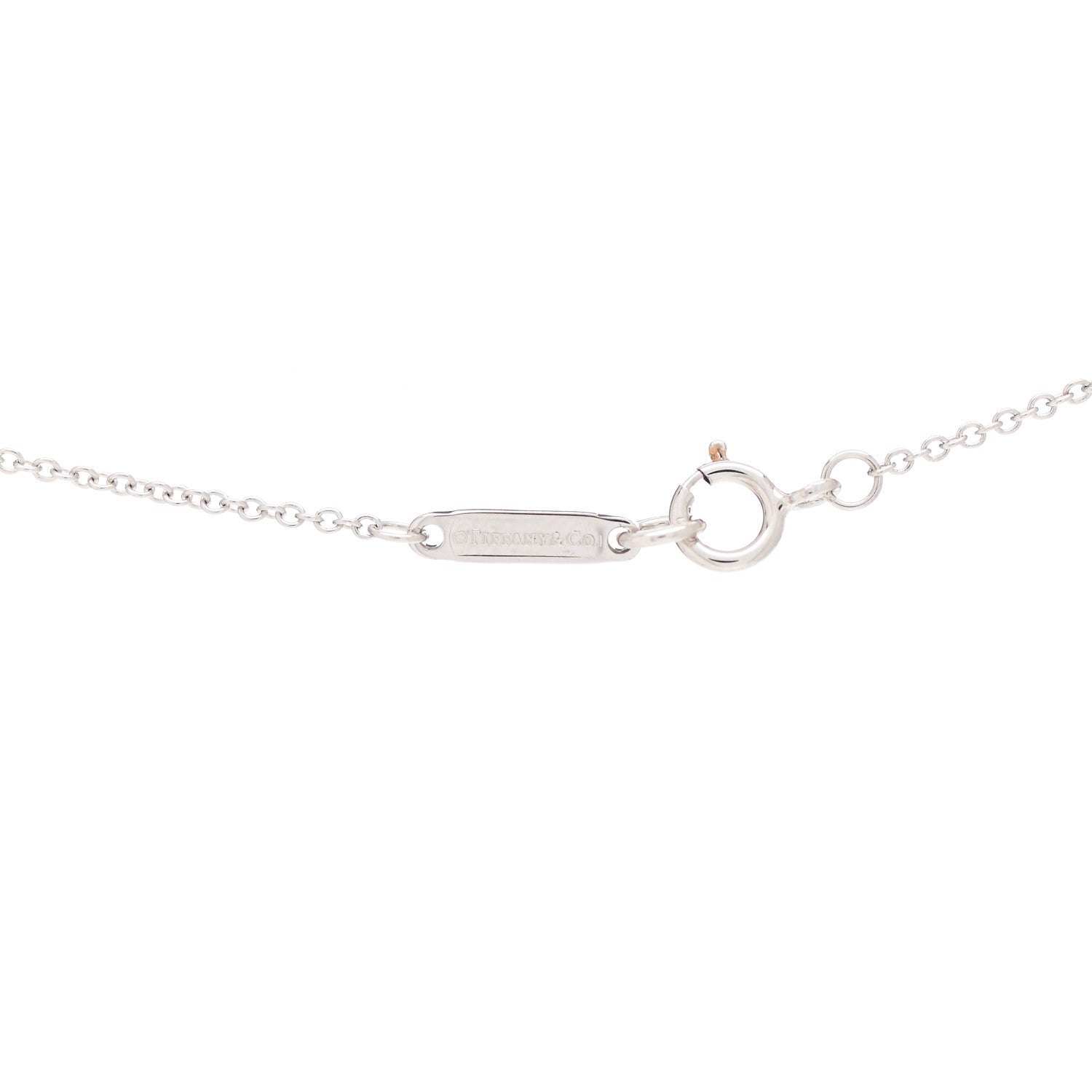 Tiffany 18K White Gold Diamond Mini Bow Pendant Necklace 4 of 6