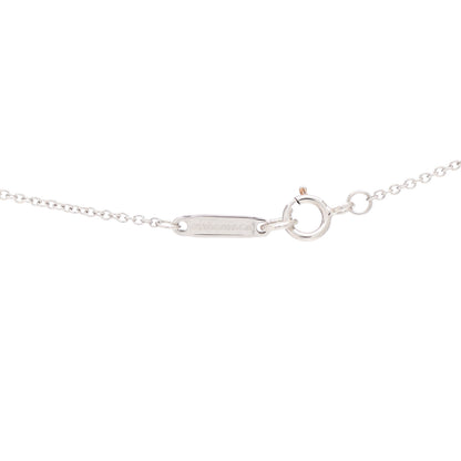 Tiffany 18K White Gold Diamond Mini Bow Pendant Necklace 4 of 6