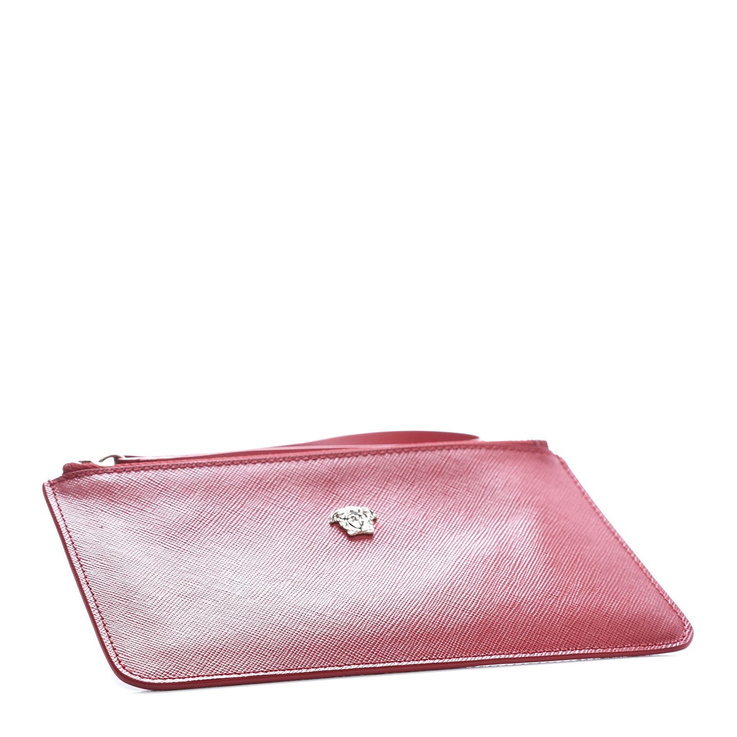 Saffiano Medusa Wrist Pouch Red