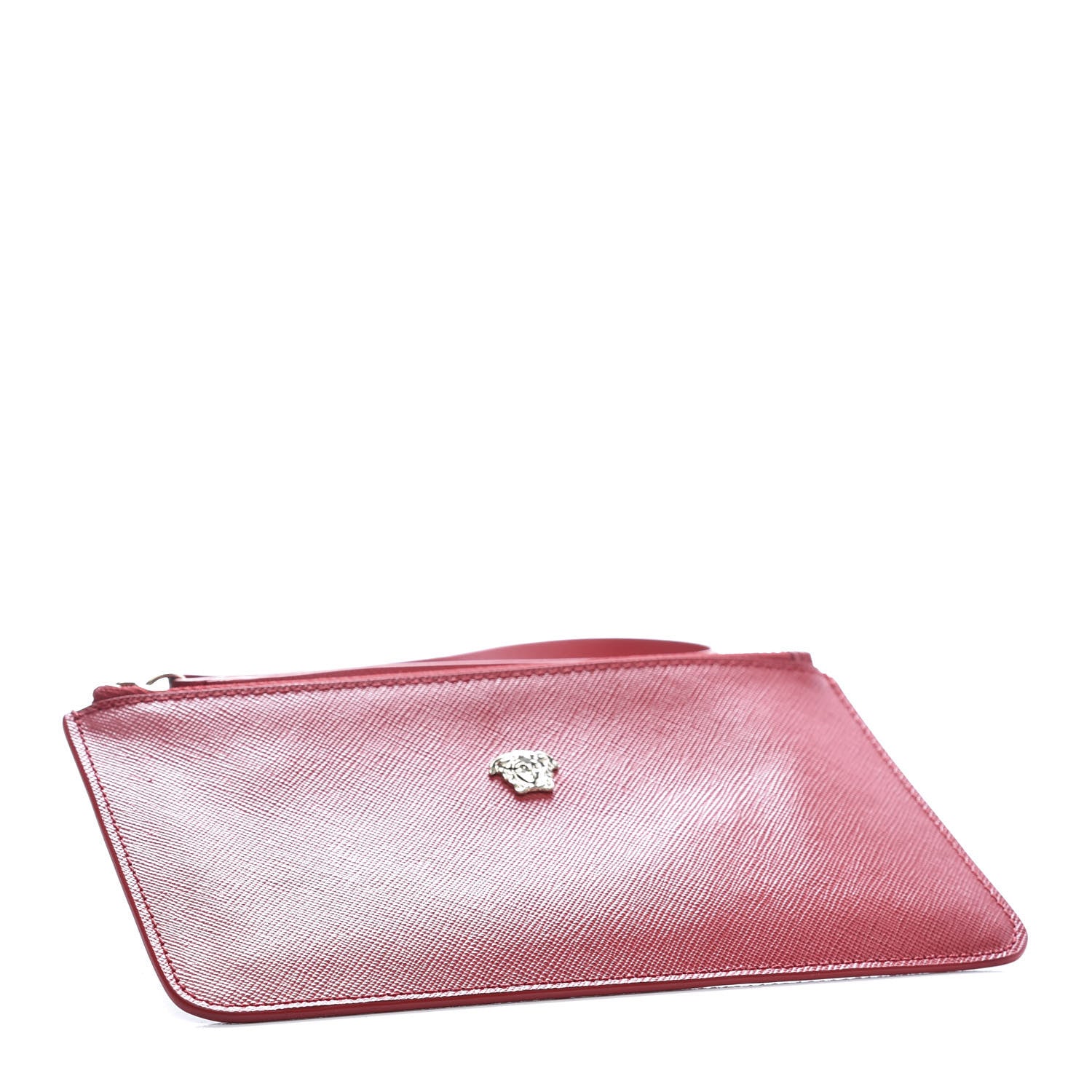 Versace Saffiano Medusa Wrist Pouch Red 4 of 9